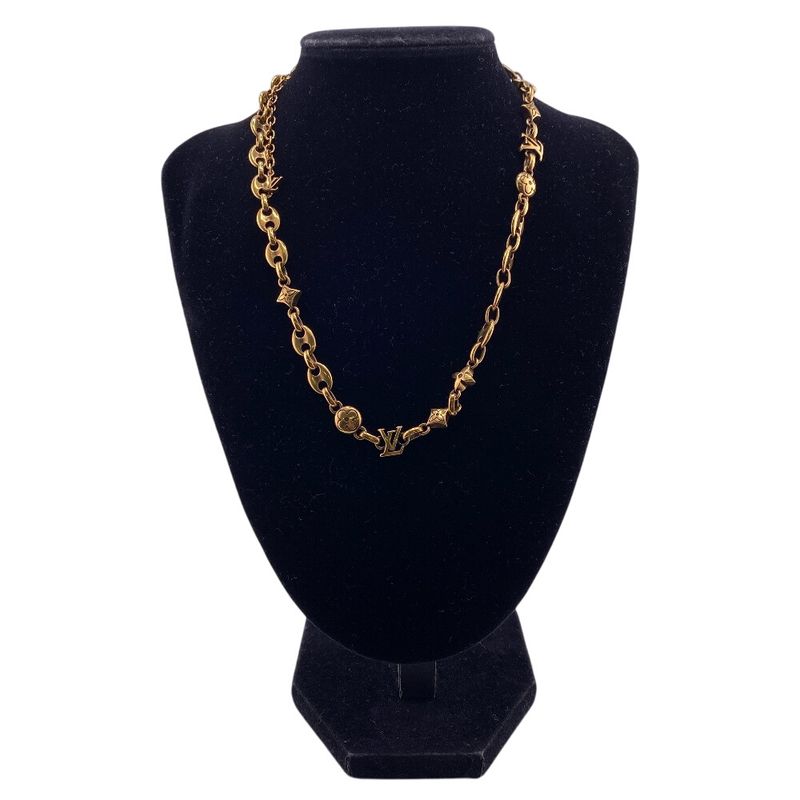 Louis Vuitton M02725 Necklace LV Sailor LV Initial Flower Necklace Brand Chain