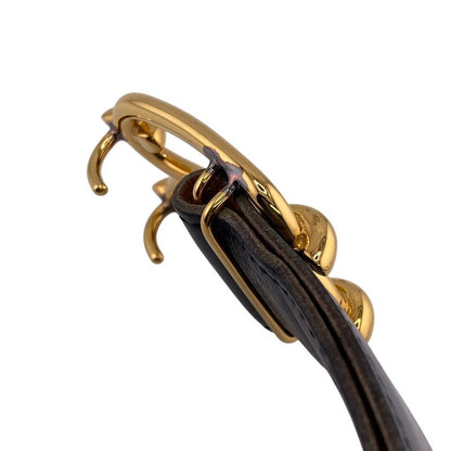 Hermes 1982 Chaine D'ancre Belt Brand Black Men's