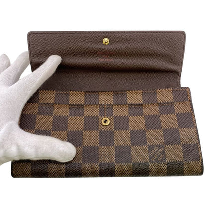 Louis Vuitton N61726 Portefeuille Sarah Damier Long Wallet Brand Card Holder