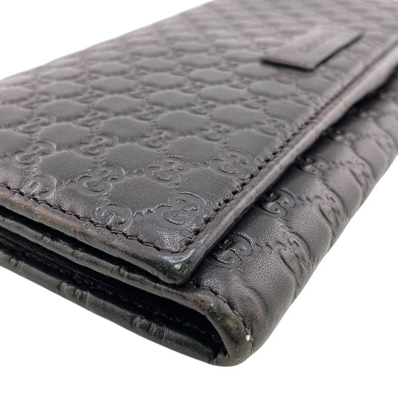 Gucci 449396 Long Wallet Micro Guccissima Long Wallet Branded Card Holder Coin
