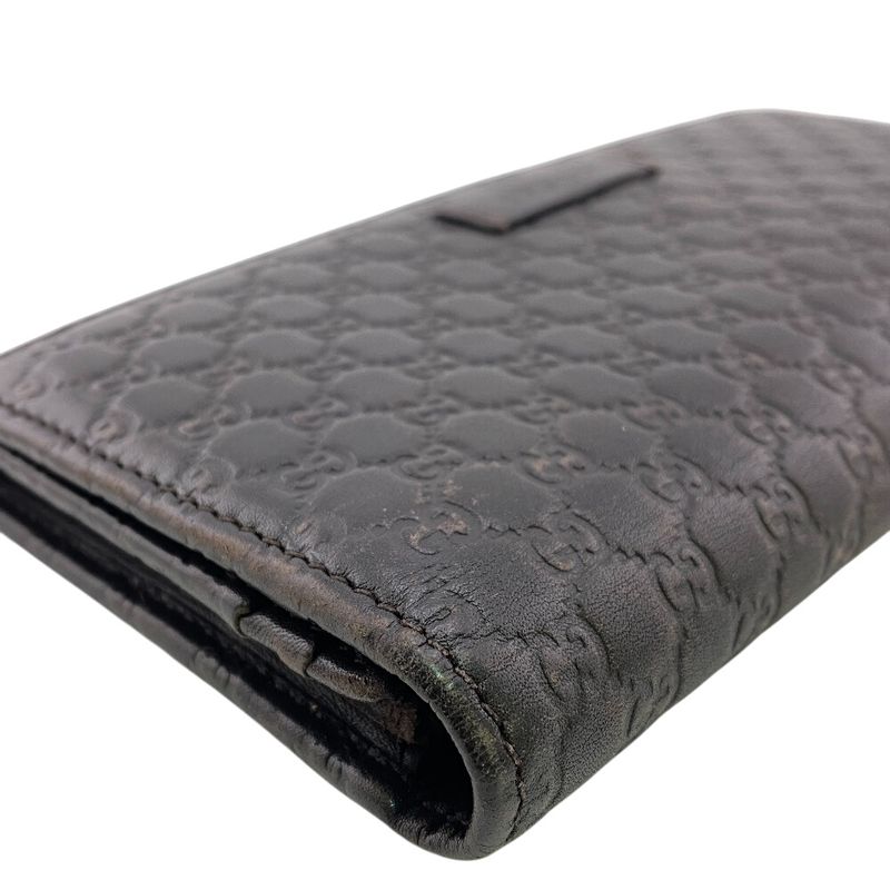 Gucci 449396 Long Wallet Micro Guccissima Long Wallet Branded Card Holder Coin