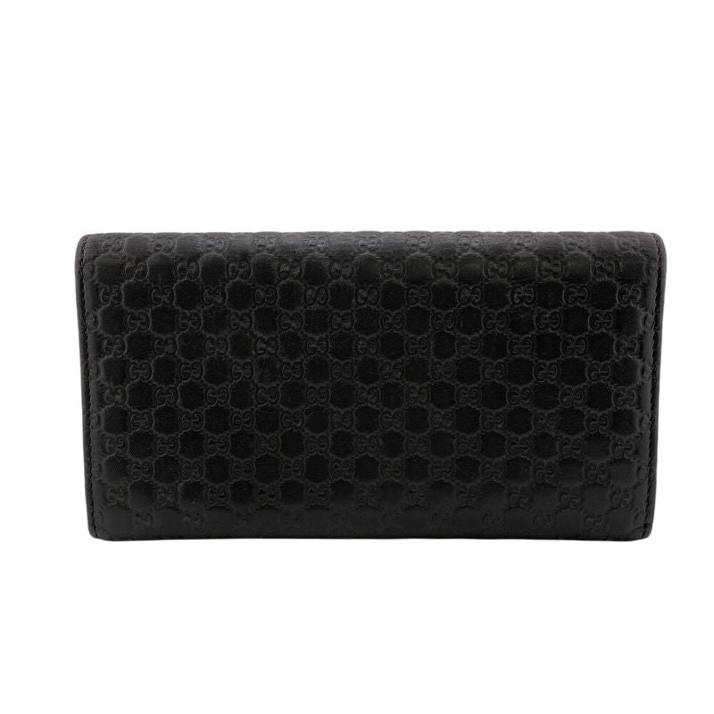 Gucci 449396 Long Wallet Micro Guccissima Long Wallet Branded Card Holder Coin