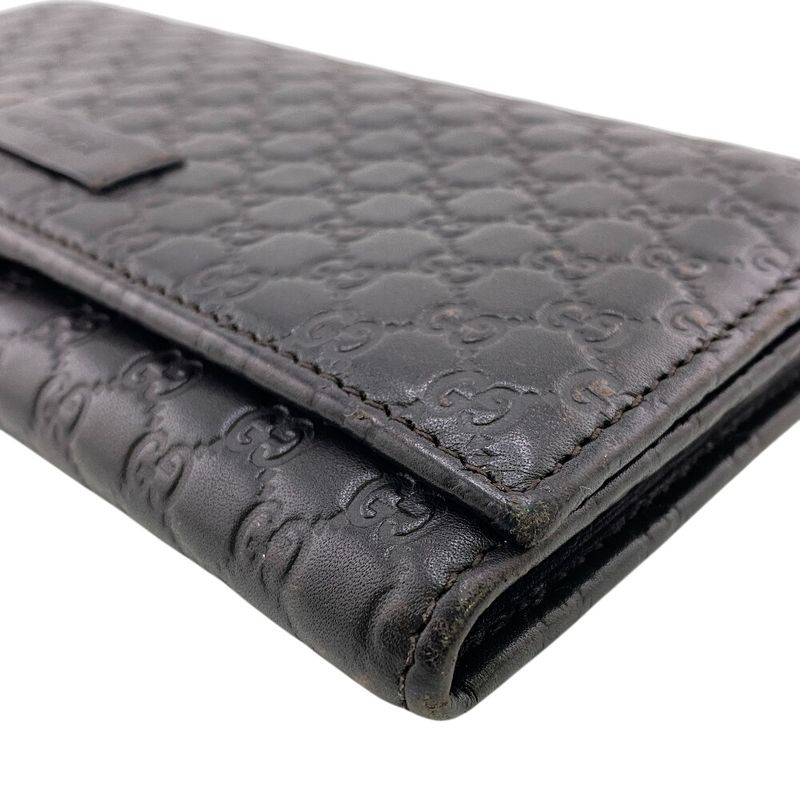 Gucci 449396 Long Wallet Micro Guccissima Long Wallet Branded Card Holder Coin