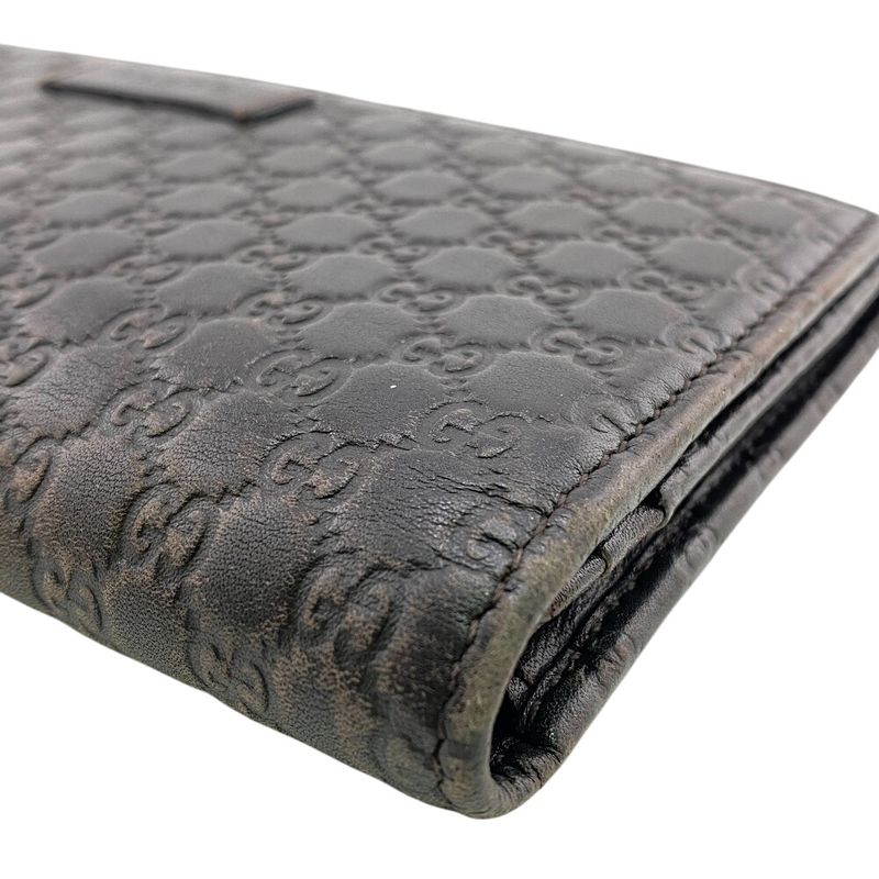 Gucci 449396 Long Wallet Micro Guccissima Long Wallet Branded Card Holder Coin