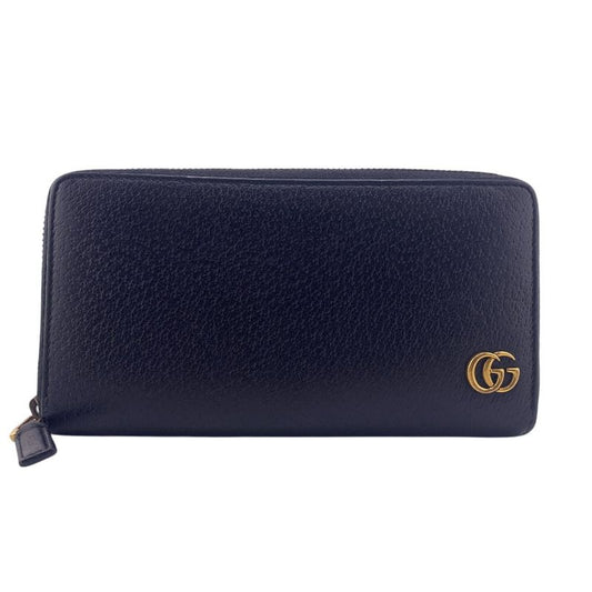 Gucci 428736 Gucci 428736 Round Zipper GG Marmont Long Wallet Branded Card