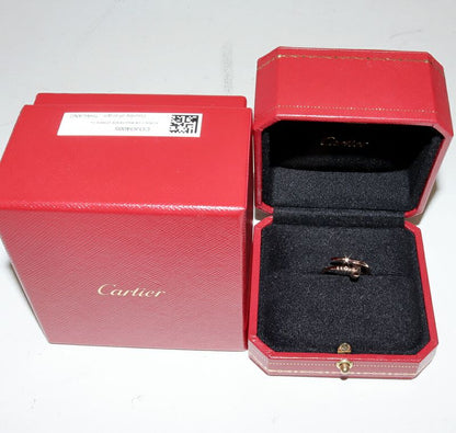 Cartier Ring 18K Pink Gold Juste Un Clou Ring SM Small Model B42258