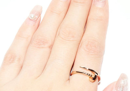 Cartier Ring 18K Pink Gold Juste Un Clou Ring SM Small Model B42258