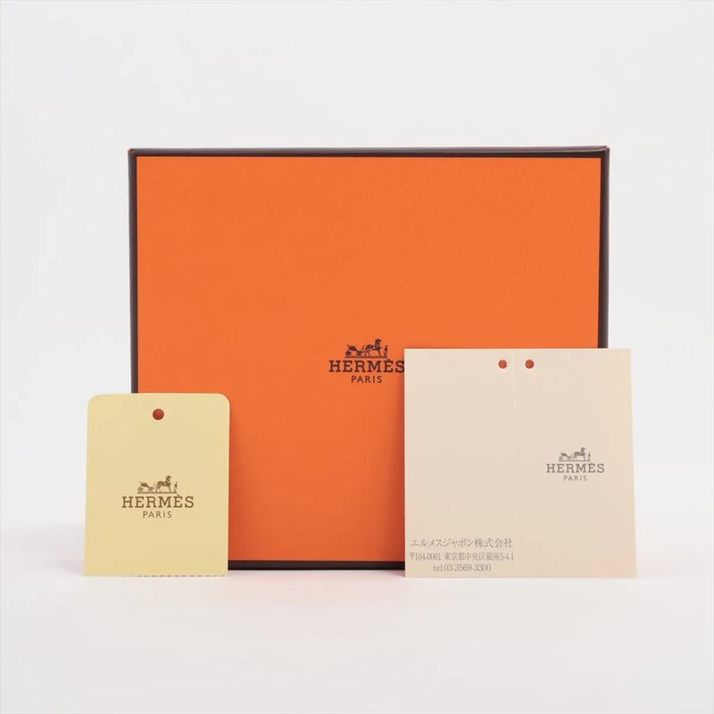 Hermes X Mark Bearn Mini Vaux Epson Leather Card Case Trench Business Card