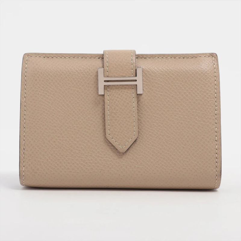 Hermes X Mark Bearn Mini Vaux Epson Leather Card Case Trench Business Card