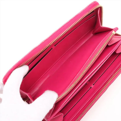 Louis Vuitton Vernis Ikat Flower Zippy Wallet M90019 Leather Long Wallet Round