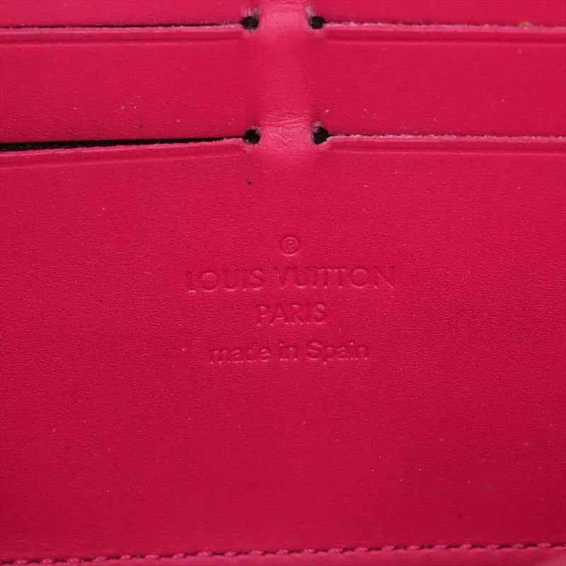 Louis Vuitton Vernis Ikat Flower Zippy Wallet M90019 Leather Long Wallet Round