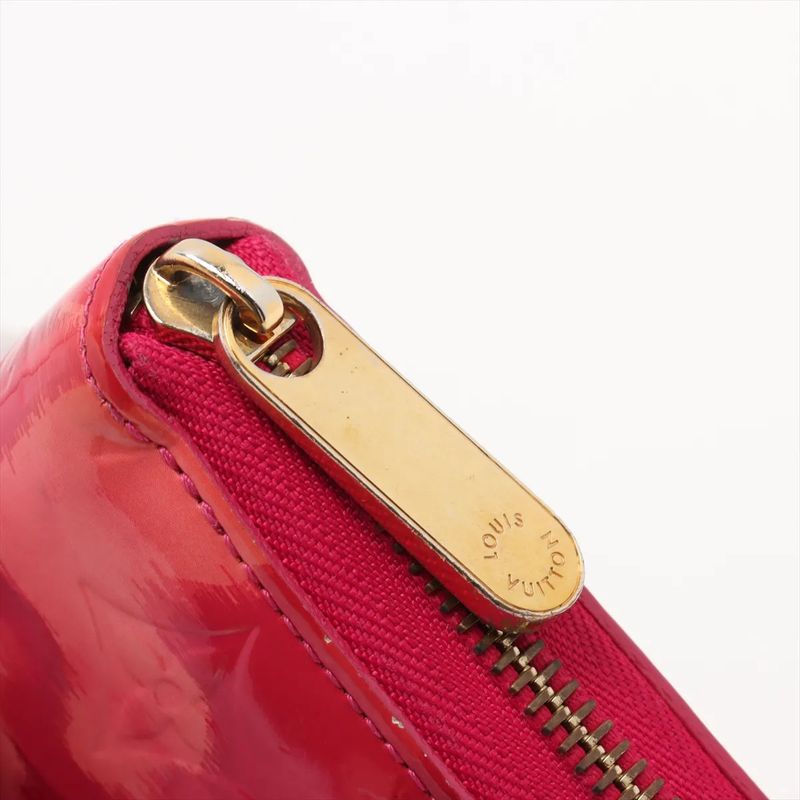 Louis Vuitton Vernis Ikat Flower Zippy Wallet M90019 Leather Long Wallet Round