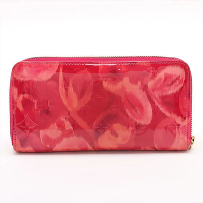 Louis Vuitton Vernis Ikat Flower Zippy Wallet M90019 Leather Long Wallet Round