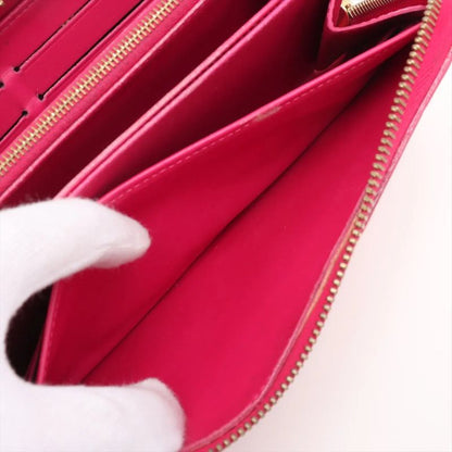 Louis Vuitton Vernis Ikat Flower Zippy Wallet M90019 Leather Long Wallet Round