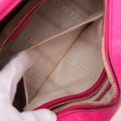 Gucci Bright Diamante 354224 Leather 2WAY Handbag Crossbody Tote Shoulder Pink