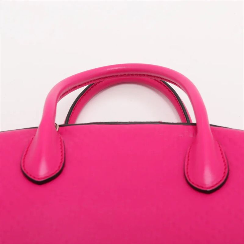 Gucci Bright Diamante 354224 Leather 2WAY Handbag Crossbody Tote Shoulder Pink