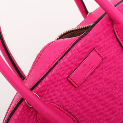 Gucci Bright Diamante 354224 Leather 2WAY Handbag Crossbody Tote Shoulder Pink