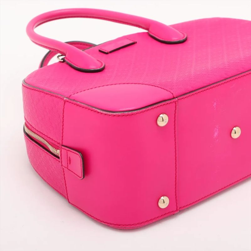 Gucci Bright Diamante 354224 Leather 2WAY Handbag Crossbody Tote Shoulder Pink