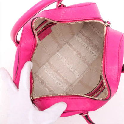 Gucci Bright Diamante 354224 Leather 2WAY Handbag Crossbody Tote Shoulder Pink
