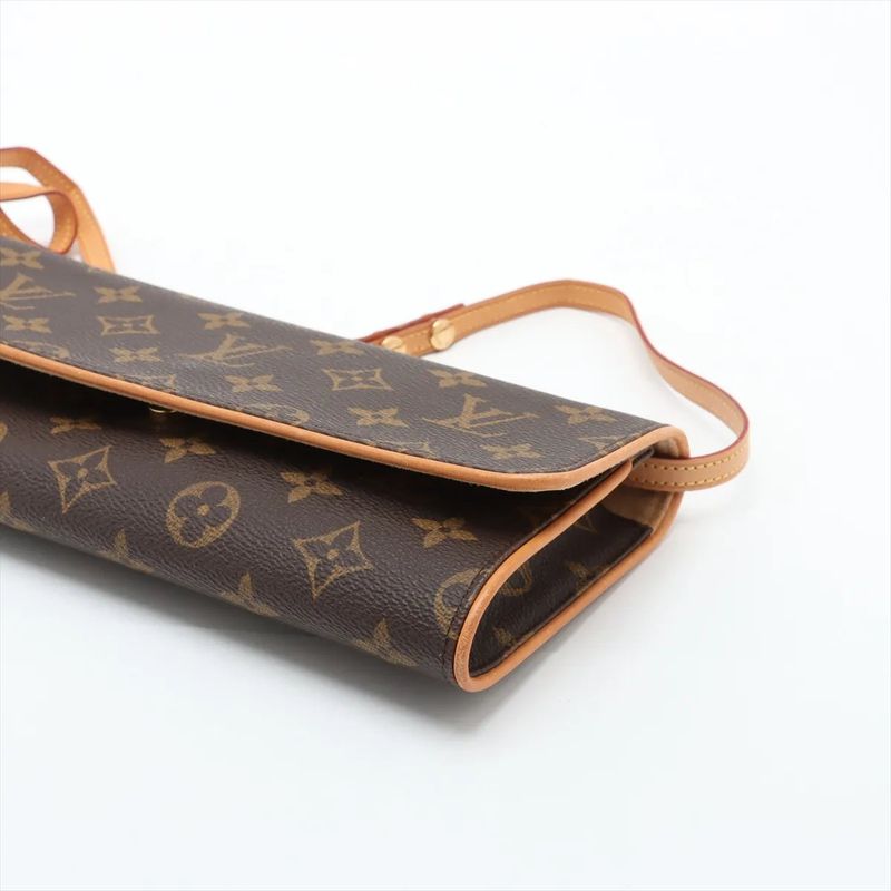 Louis Vuitton Monogram Pochette Twin GM M51852 Leather Shoulder Bag Crossbody