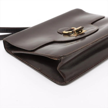 Vintage Hermes Sandrine Box Calf Leather Shoulder Bag Crossbody Genuine Leather