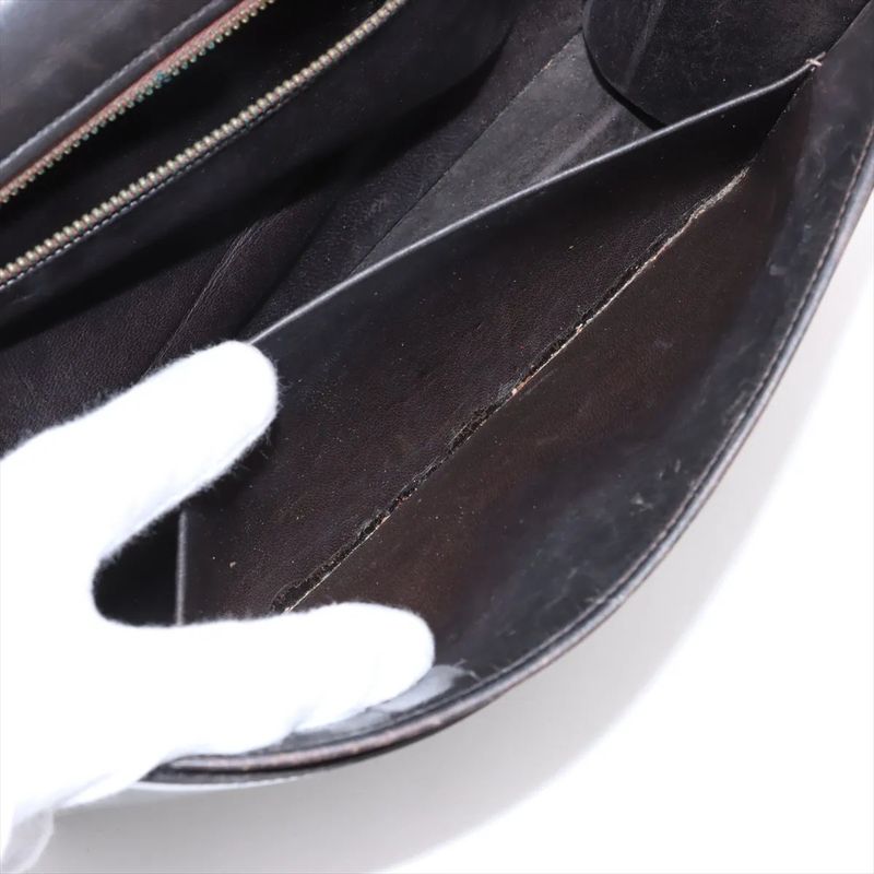 Vintage Hermes Sandrine Box Calf Leather Shoulder Bag Crossbody Genuine Leather