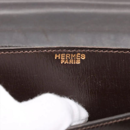 Vintage Hermes Sandrine Box Calf Leather Shoulder Bag Crossbody Genuine Leather