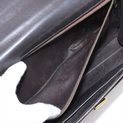 Vintage Hermes Sandrine Box Calf Leather Shoulder Bag Crossbody Genuine Leather