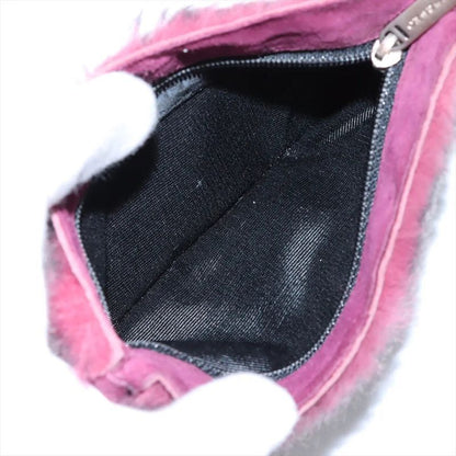 Chanel With Serial Seal 6062176 Coco Mark Rabbit Fur Tote Bag Shoulder Ladies