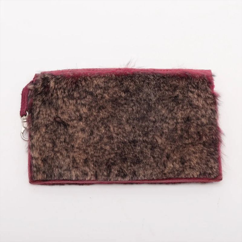 Chanel With Serial Seal 6062176 Coco Mark Rabbit Fur Tote Bag Shoulder Ladies