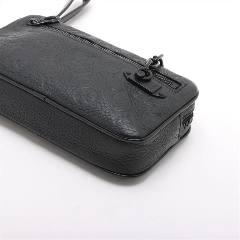 Louis Vuitton Taurillon Pochette Volga With RFID M55703 Leather Second Bag