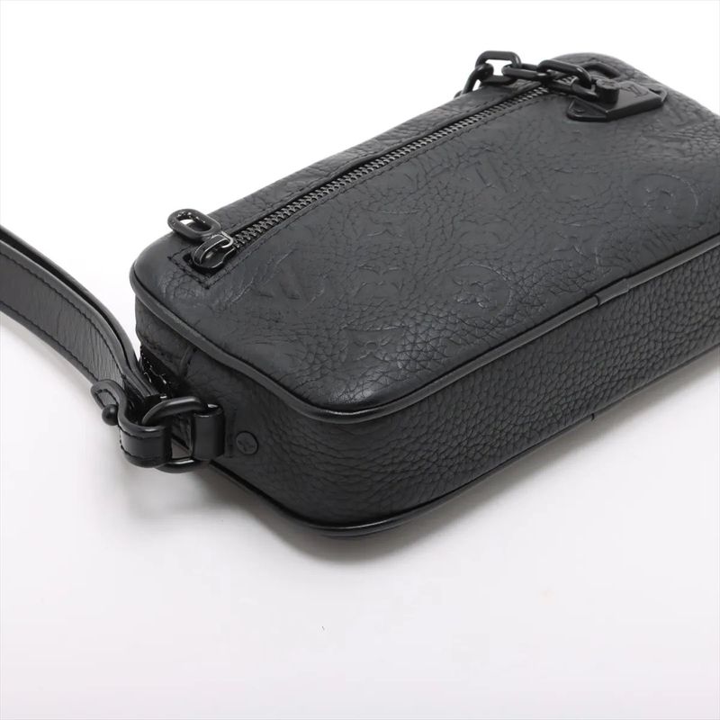 Louis Vuitton Taurillon Pochette Volga With RFID M55703 Leather Second Bag