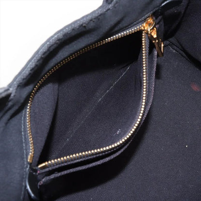 Prada Canapa Tote Bag Shoulder Hand Black Women's Brand MMM Cx51-7