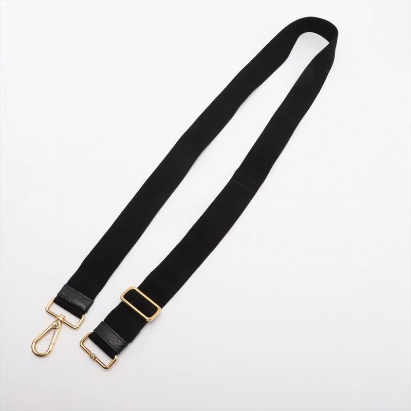 Prada Canapa Tote Bag Shoulder Hand Black Women's Brand MMM Cx51-7