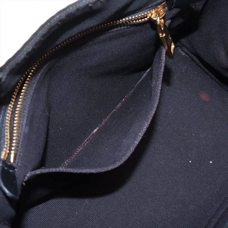 Prada Canapa Tote Bag Shoulder Hand Black Women's Brand MMM Cx51-7