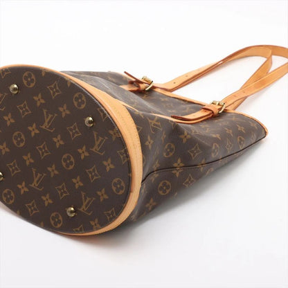 Louis Vuitton Monogram Bucket GM M42236 Leather Tote Bag Shoulder Hand A4