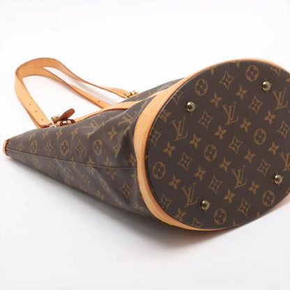 Louis Vuitton Monogram Bucket GM M42236 Leather Tote Bag Shoulder Hand A4