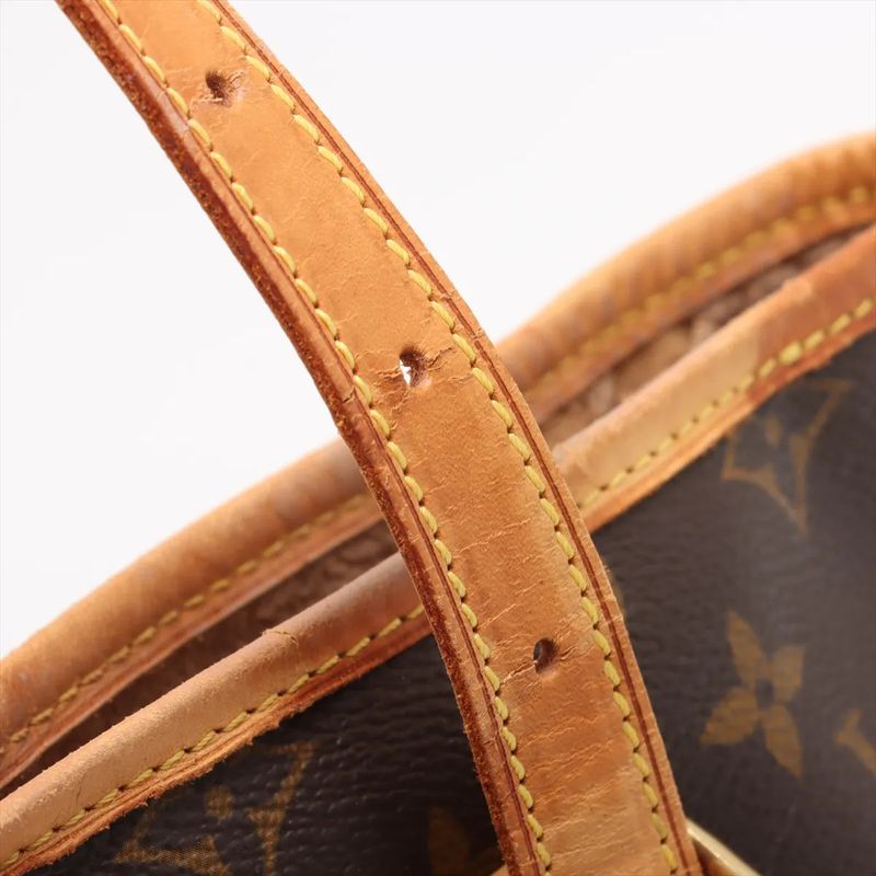 Louis Vuitton Monogram Bucket GM M42236 Leather Tote Bag Shoulder Hand A4