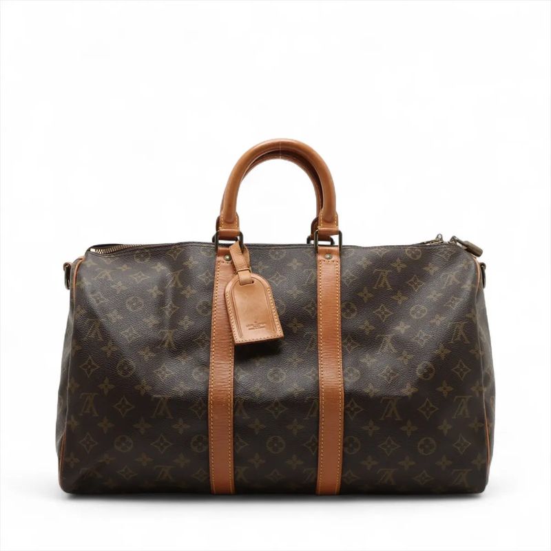 Louis Vuitton Monogram Keepall Bandoliere 45 M41418 2WAY Boston Bag Crossbody