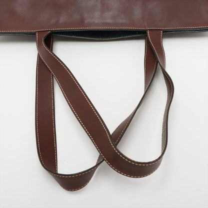 Chanel Authenticity / With Serial Seal Denim Coco Mark Leather Tote Bag