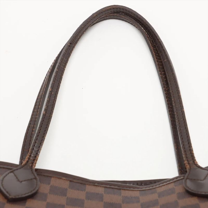 Louis Vuitton Damier Neverfull MM N51105 Leather Tote Bag Shoulder Hand A4