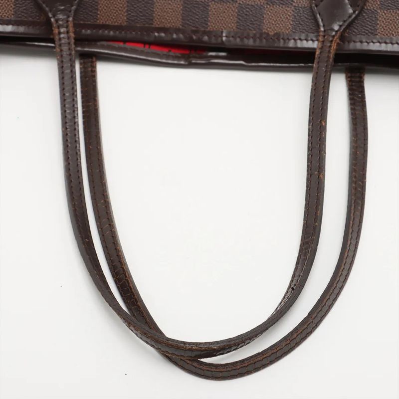 Louis Vuitton Damier Neverfull MM N51105 Leather Tote Bag Shoulder Hand A4
