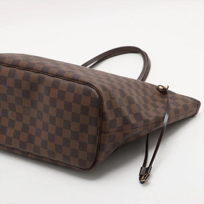 Louis Vuitton Damier Neverfull MM N51105 Leather Tote Bag Shoulder Hand A4