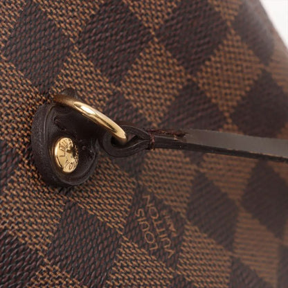 Louis Vuitton Damier Neverfull MM N51105 Leather Tote Bag Shoulder Hand A4
