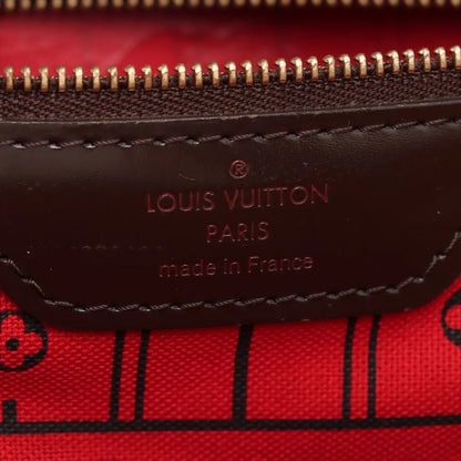 Louis Vuitton Damier Neverfull MM N51105 Leather Tote Bag Shoulder Hand A4