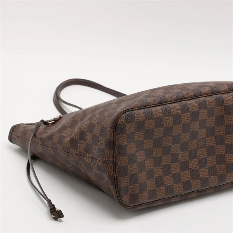 Louis Vuitton Damier Neverfull MM N51105 Leather Tote Bag Shoulder Hand A4