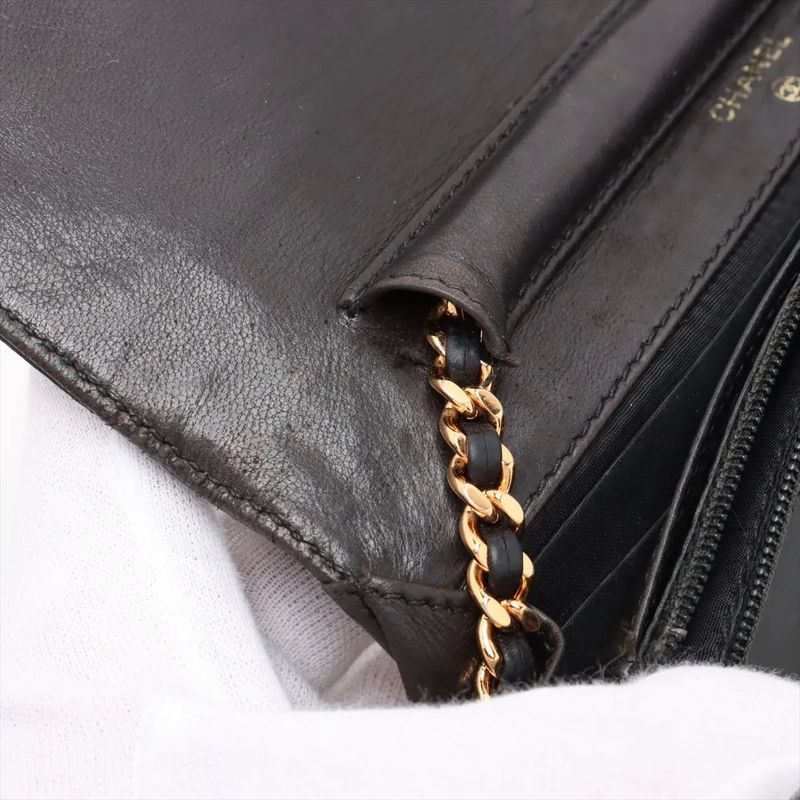 Chanel Authenticity / With Serial Seal Coco Mark Chain Shoulder Wallet Bag