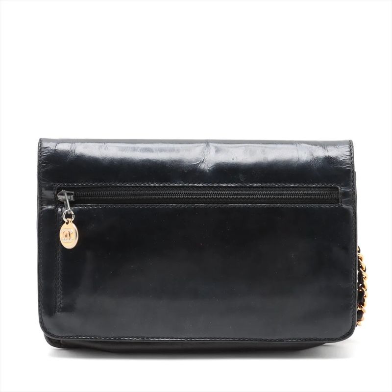 Chanel Authenticity / With Serial Seal Coco Mark Chain Shoulder Wallet Bag