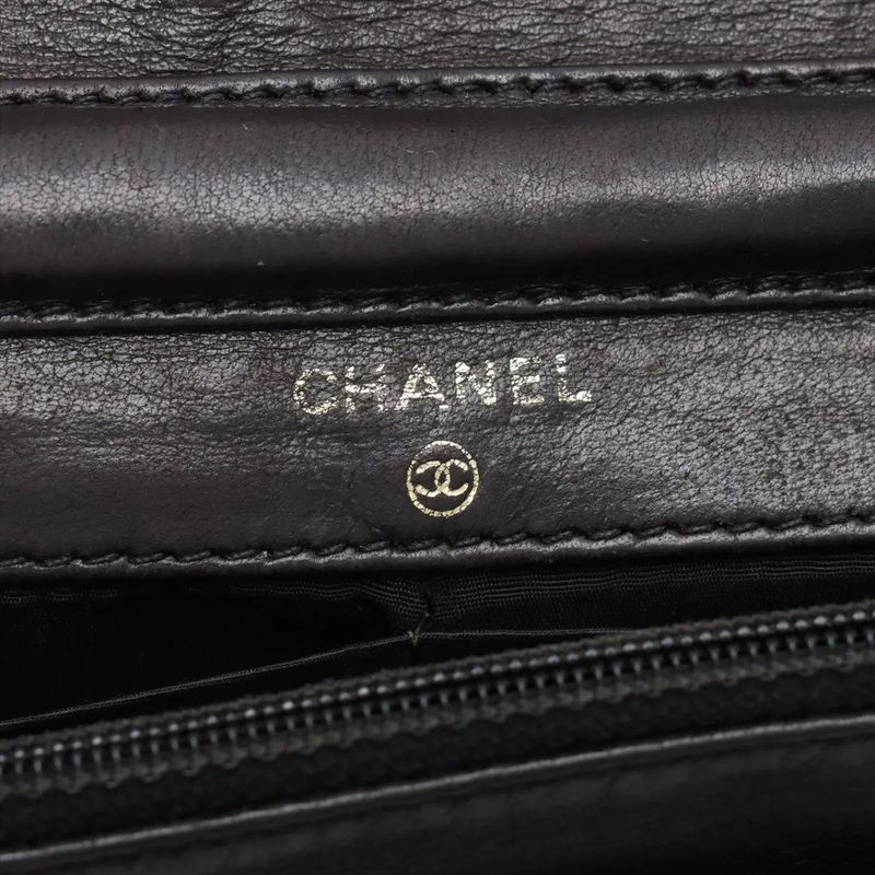 Chanel Authenticity / With Serial Seal Coco Mark Chain Shoulder Wallet Bag
