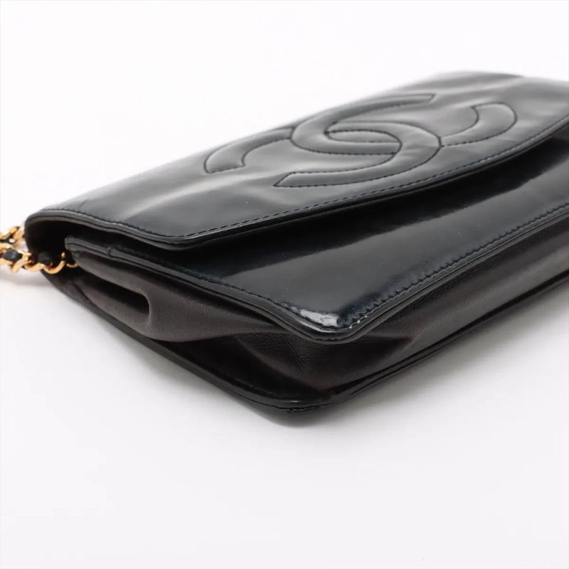 Chanel Authenticity / With Serial Seal Coco Mark Chain Shoulder Wallet Bag